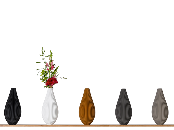Blumenvase / Dekovase Sina L (30cm) für Schnitt-/ Trockenblumen Bodenvase