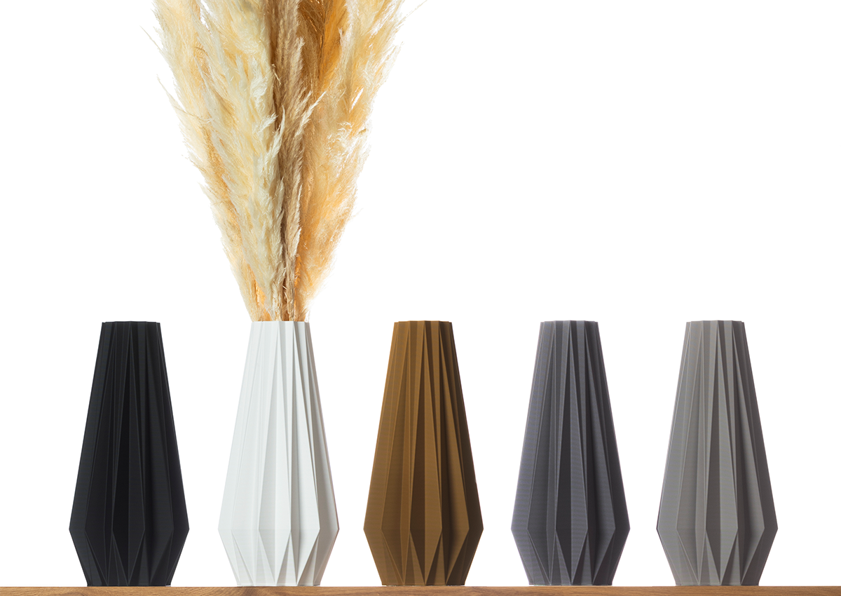 Blumenvase / Dekovase Agneta XL (38cm) für Schnitt-/ Trockenblumen Bodenvase