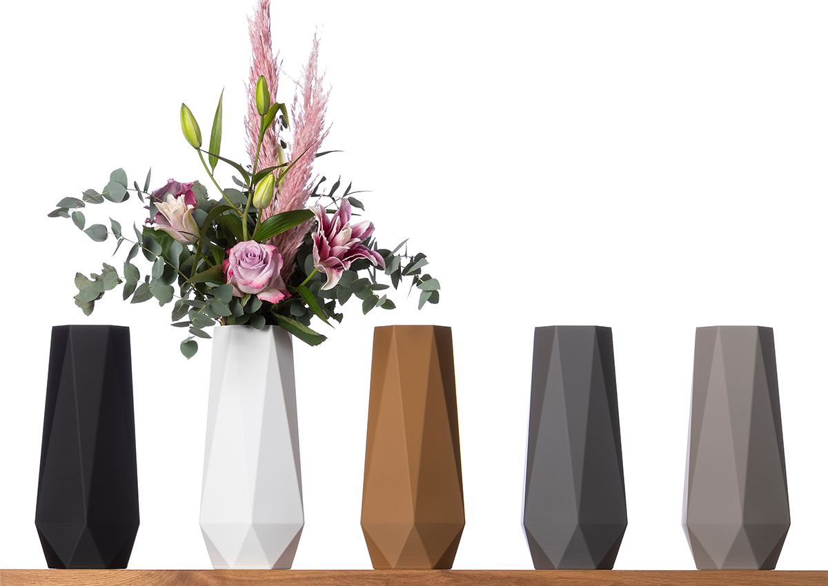 3D-Vase Susann – 17 Cm, Wasserdicht & Bruchsicher, Aus Bio-Kunststoff (PLA), Nachhaltig Hergestellt In Deutschland – Ideal Für Schnitt- & Trockenblumen