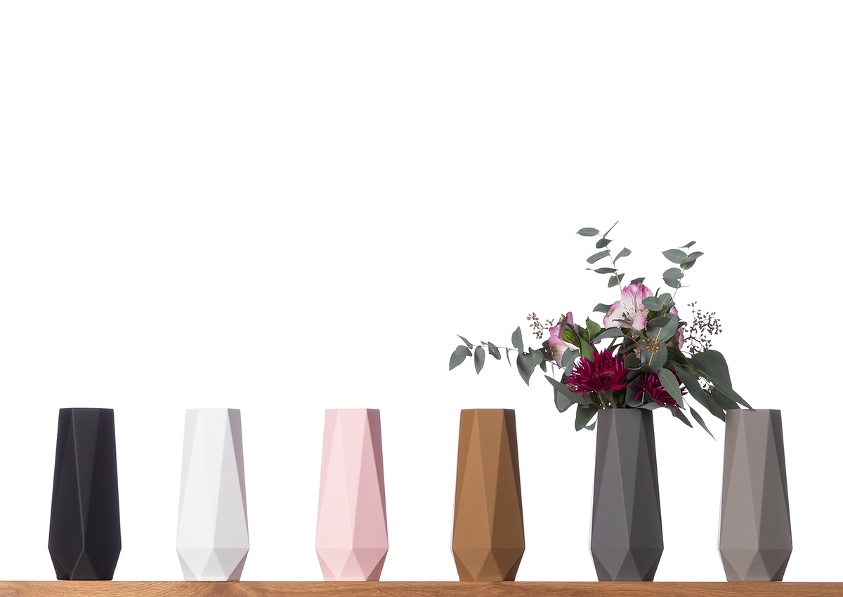 Blumenvase / Dekovase Bao M (20cm) für Schnitt-/ Trockenblumen