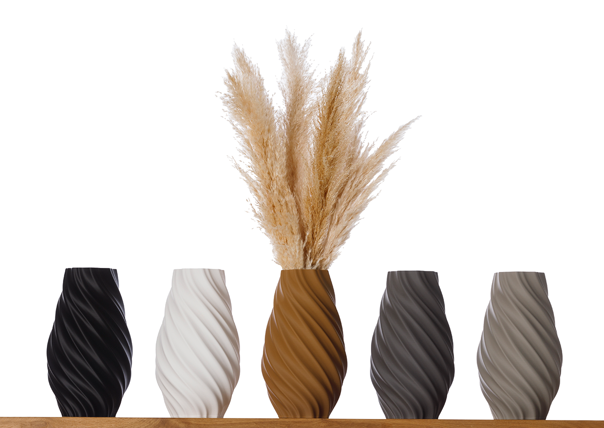 Blumenvase / Dekovase Edina L (30cm) für Schnitt-/ Trockenblumen